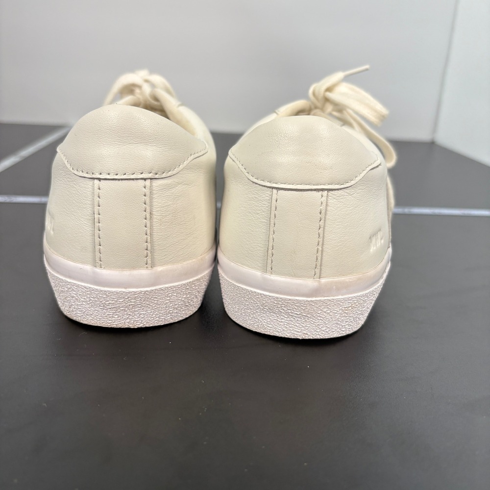 Madewell Womens Sneakers Size 9 White Leather Sidewalk Low Top L3243 Lace Up - Picture 4 of 15